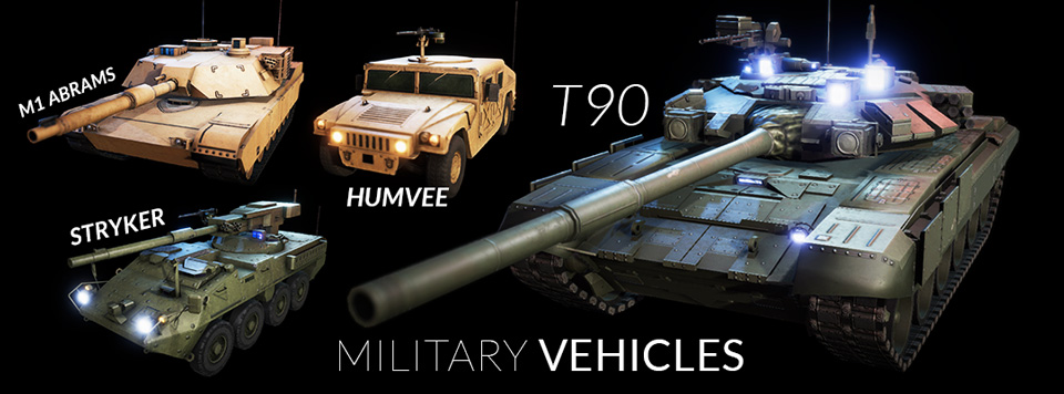 Military Vehicles Banner